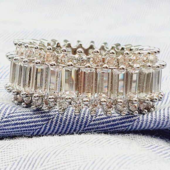 🔥 Fashion Dainty Gems Zircon Beautiful Eternity Rings for Women, EVGG1369 - Picture 12 of 14